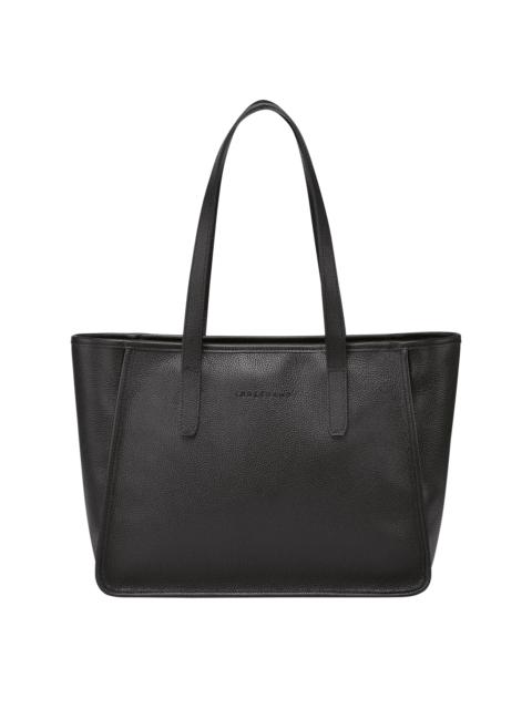 Le Foulonné L Tote bag Black - Leather