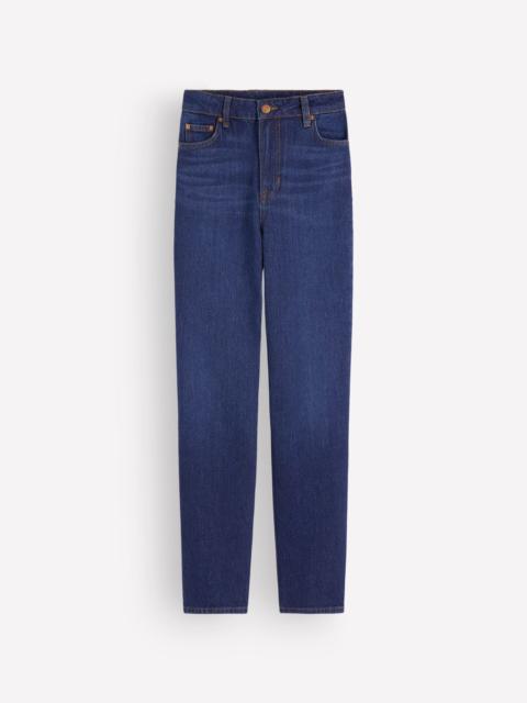 BODEN High Rise Straight Jeans-Indigo Rinse