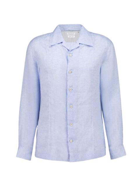 Brunello Cucinelli buttoned linen shirt