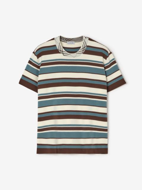 Burberry Striped Wool Blend T-shirt