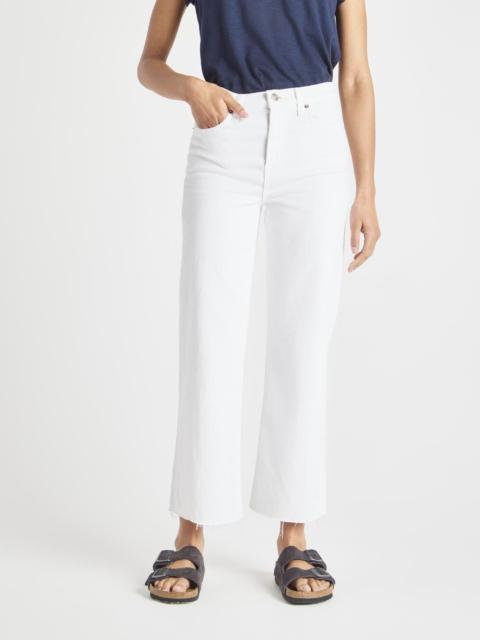 Splendid Cropped Wide Leg Jean in White