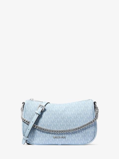 MICHAEL KORS Carmela Medium Signature Logo Convertible Crossbody Bag