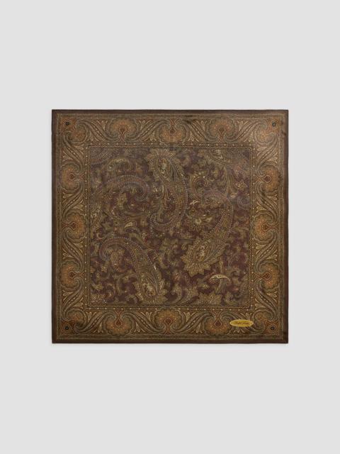 Ralph Lauren Women's Paisley Silk-Blend Square Scarf - Brown Multi