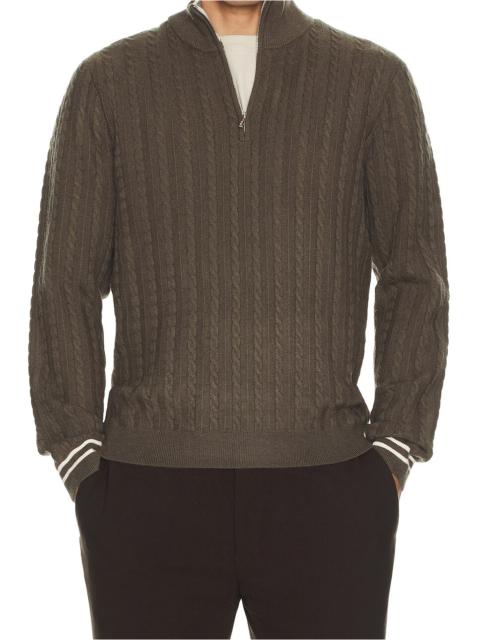 REISS Tuscano Quarter Zip Sweater