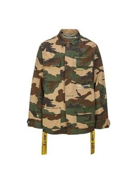 Off-White Off-White Camouflage Multiple Pockets Yellow Cargo Jacket Camouflage OMEL003E180260109901