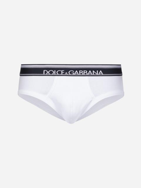Dolce & Gabbana Mid-length two-way stretch cotton briefs two-pack