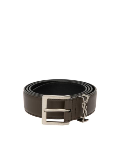 SAINT LAURENT CINTURA BOX LAQUE BELT