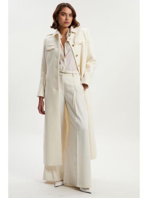 KAREN MILLEN Wool Military Tailored Maxi Coat