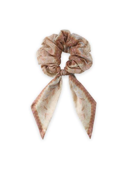 Zimmermann PRINTED SILK TIE SCRUNCHIE