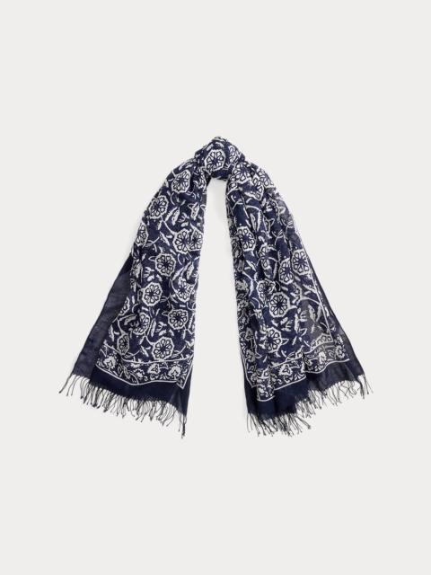 Polo Ralph Lauren Floral Block-Print Scarf