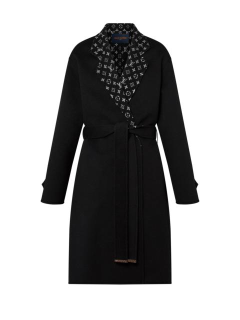 Louis Vuitton Lapel Collar Wrap Coat