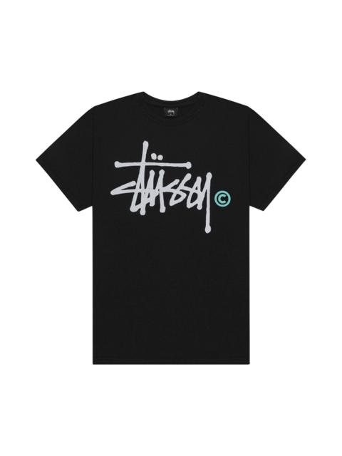 Stussy Basic Logo Pigment Dyed Tee 'Black'