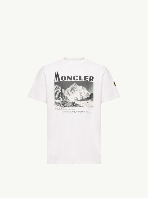 Moncler K2 Print Short Sleeve Cotton Jersey T-Shirt