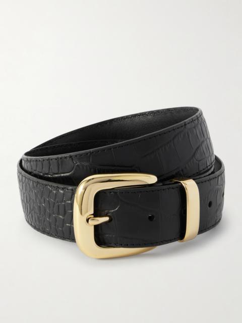 Anderson's Croc-effect Leather Belt