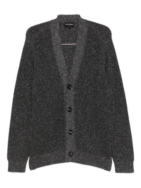 EMPORIO ARMANI buttoned shawl-collar cardigan