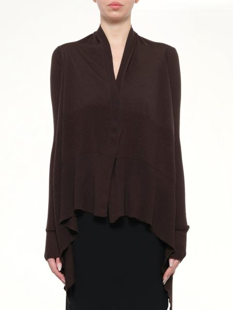 Rick Owens Medium Wrap Cardigan in Grease