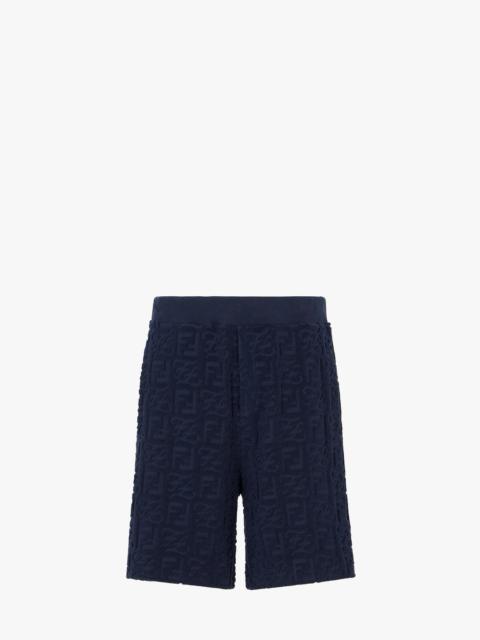 FENDI Blue cotton trousers