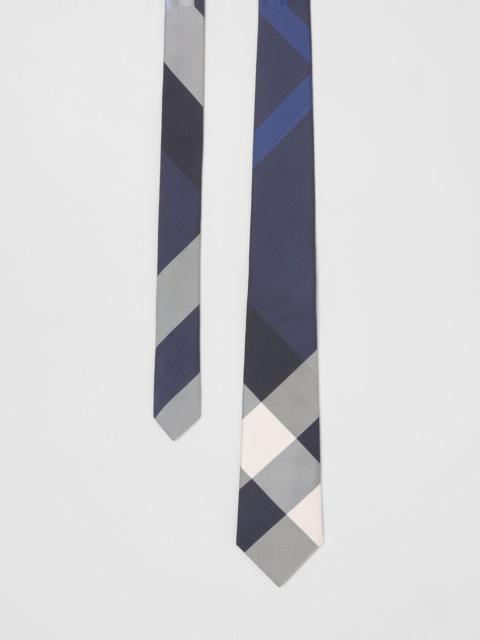 Burberry Classic Cut Exaggerated Check Silk Tie