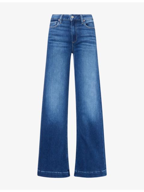 PAIGE Leenah High-Rise Slim Wide-Leg Denim Jeans