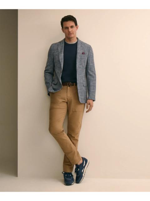 Brooks Brothers Classic Fit Cotton-Linen-Wool Hopsack Sport Coat