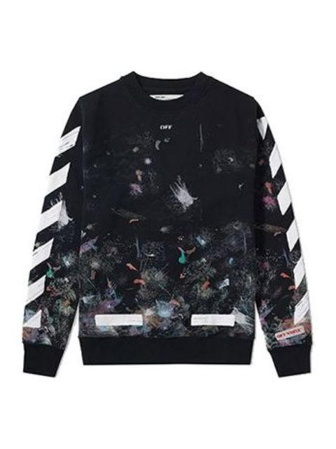 Off-White Off-White Galaxy Brushed Print Sweatshirt 'Black' OMBA003F176190309901