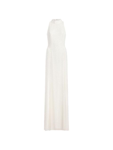 JENNY PACKHAM Mischief embellished high-neck maxi dress