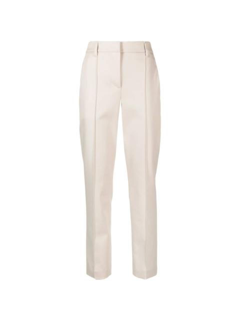 tapered stretch-cotton trousers