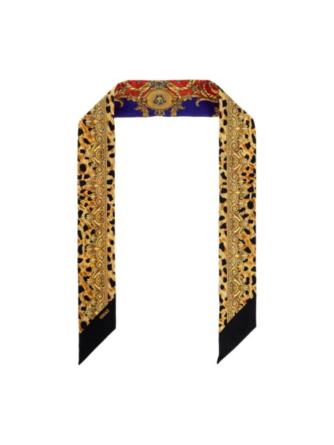 VERSACE printed silk scarf