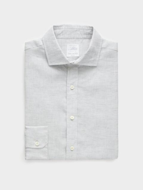 TODD SNYDER Italian Linen Spread Collar Dress Shirt
