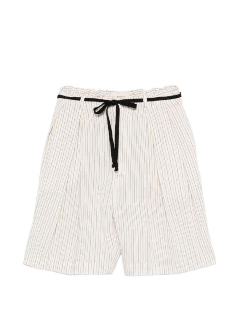 BARENA striped-pattern tailored shorts