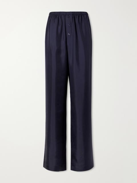 RÓHE Silk-satin Wide-leg Pants