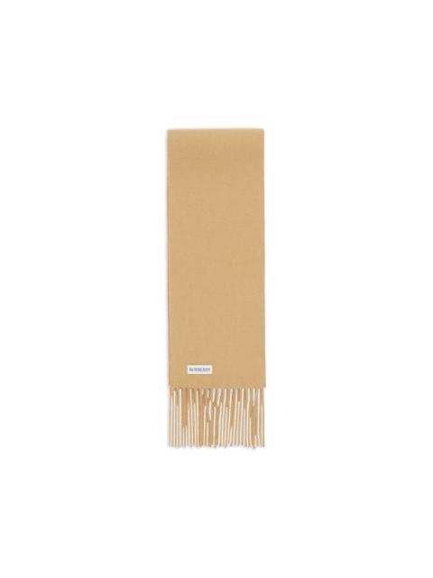 Burberry narrow Check-label cashmere scarf