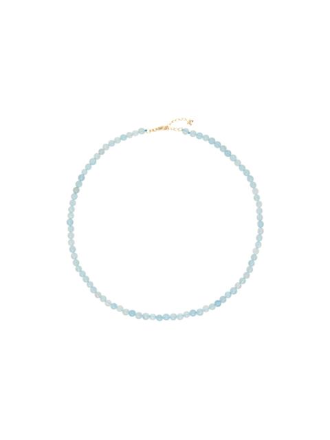 MATEO Blue Aquamarine Beaded Choker