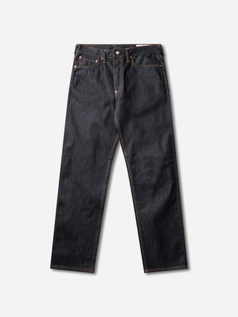 EVISU Men's Daicock Print Baggy Jeans Raw Indigo