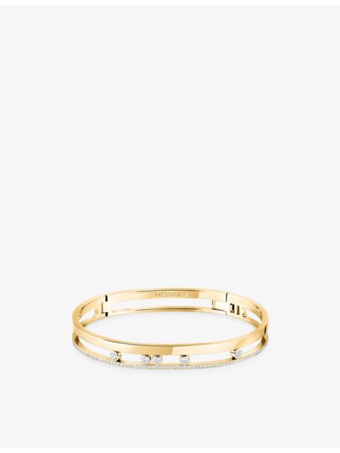 MESSIKA Move Romane 18ct Gold And 0.69ct Diamond Bangle Bracelet