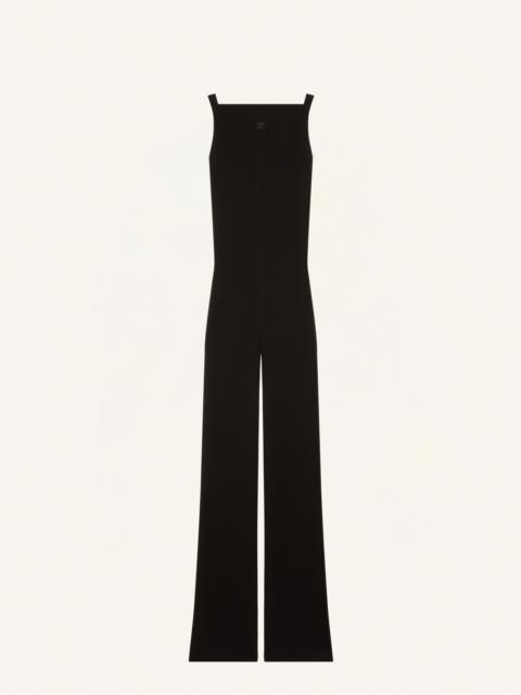 courrèges RIB KNIT TANK JUMPSUIT