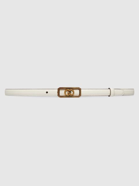 GUCCI Thin belt with Interlocking G buckle