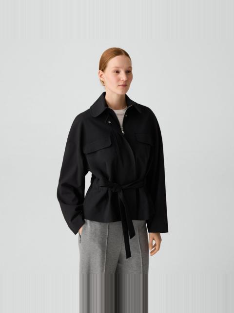 Theory Cinched Flight Jacket in Good Wool