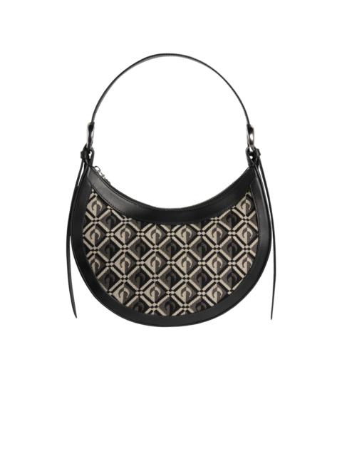 Marine Serre REGENERATED MOON DIAMANT TAILORING JACQUARD ECLIPS BAG