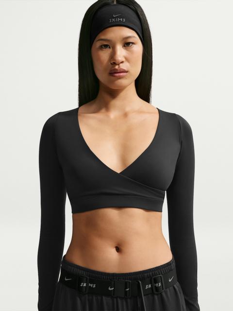 Nike NikeSKIMS Matte Women's Long-Sleeve Wrap Top