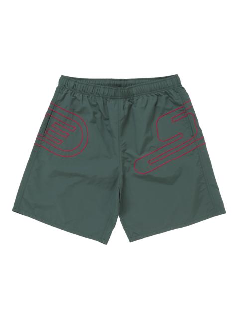 Supreme Big Logo Nylon Short Green
