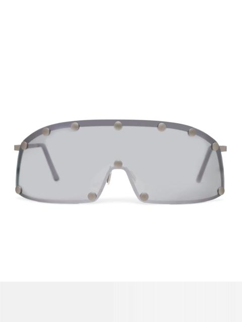 Rick Owens DRKSHDW Rick Owens DRKSHDW Silver Shielding Sunglasses