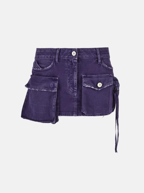 THE ATTICO ''FAY'' PURPLE MINI SKIRT