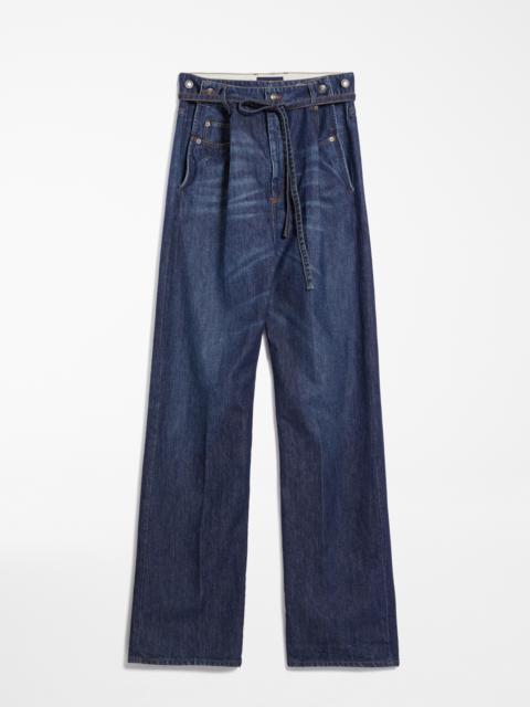Max Mara RAGNO Wide-fit belted jeans
