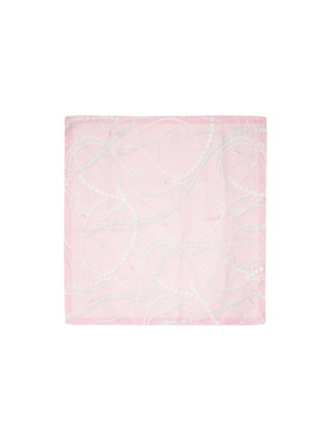 Lanvin pearls-print silk scarf