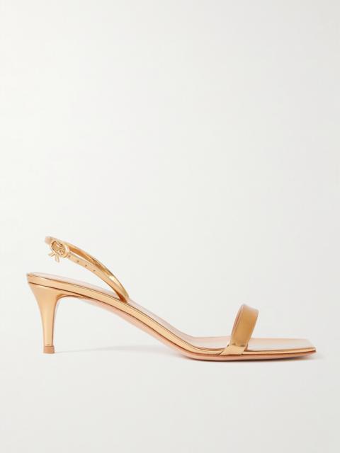 Gianvito Rossi Ribbon 55 Patent-leather Slingback Sandals
