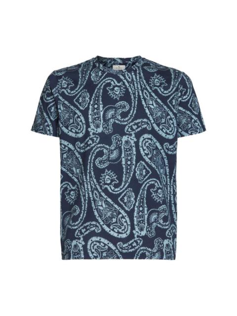 paisley-print cotton T-shirt