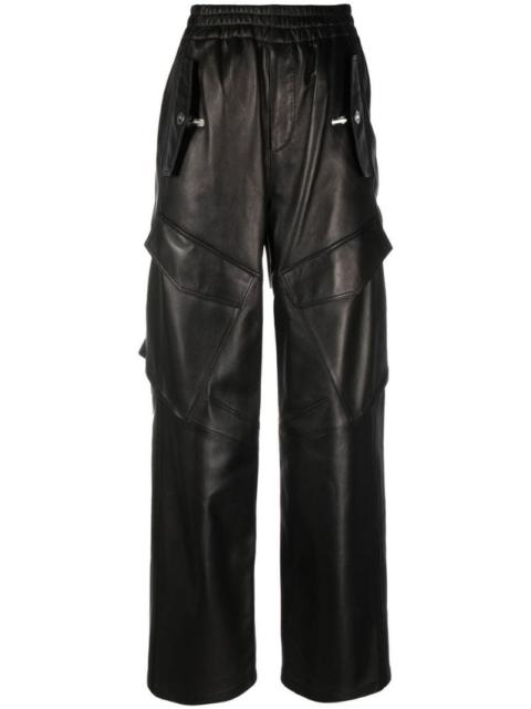 Dion Lee wide-leg leather trousers