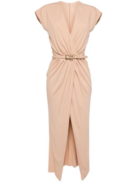 ELIE SAAB draped midi dress
