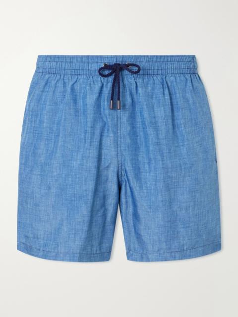 Canali Straight-Leg Mid-Length Swim Shorts